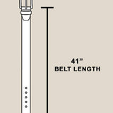 Metallic Studded Vegan Leather Belt