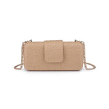 Sylvi Woven Checkerboard Clutch Handbag