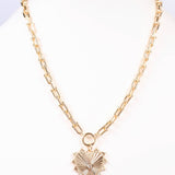 Borders Gold Tone Heart Charm Necklace