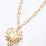 Raina Worn Gold Long Pendant Necklace