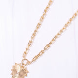 Borders Gold Tone Heart Charm Necklace