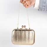 Gold Clutch / Crossbody Chain Purse