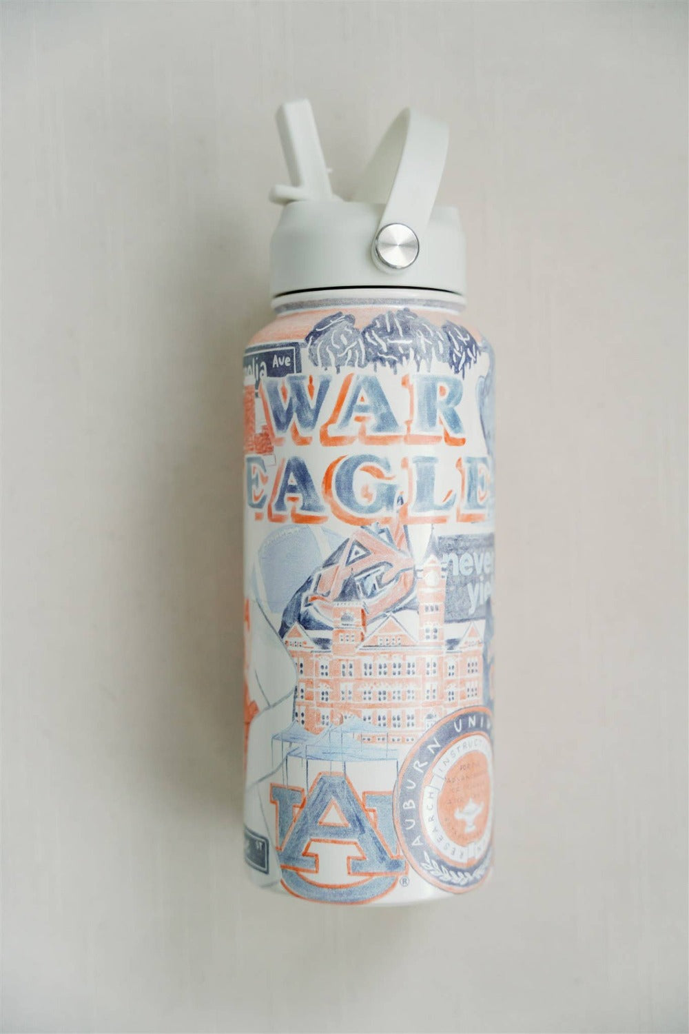 Auburn University 32 oz Insulated Water Bottle Gracefully Made Art