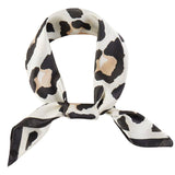 Leopard Beige Silky Neck Scarf