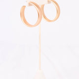 Nelson Matte Gold Hoop Earrings