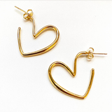 Heart Hoop Earrings