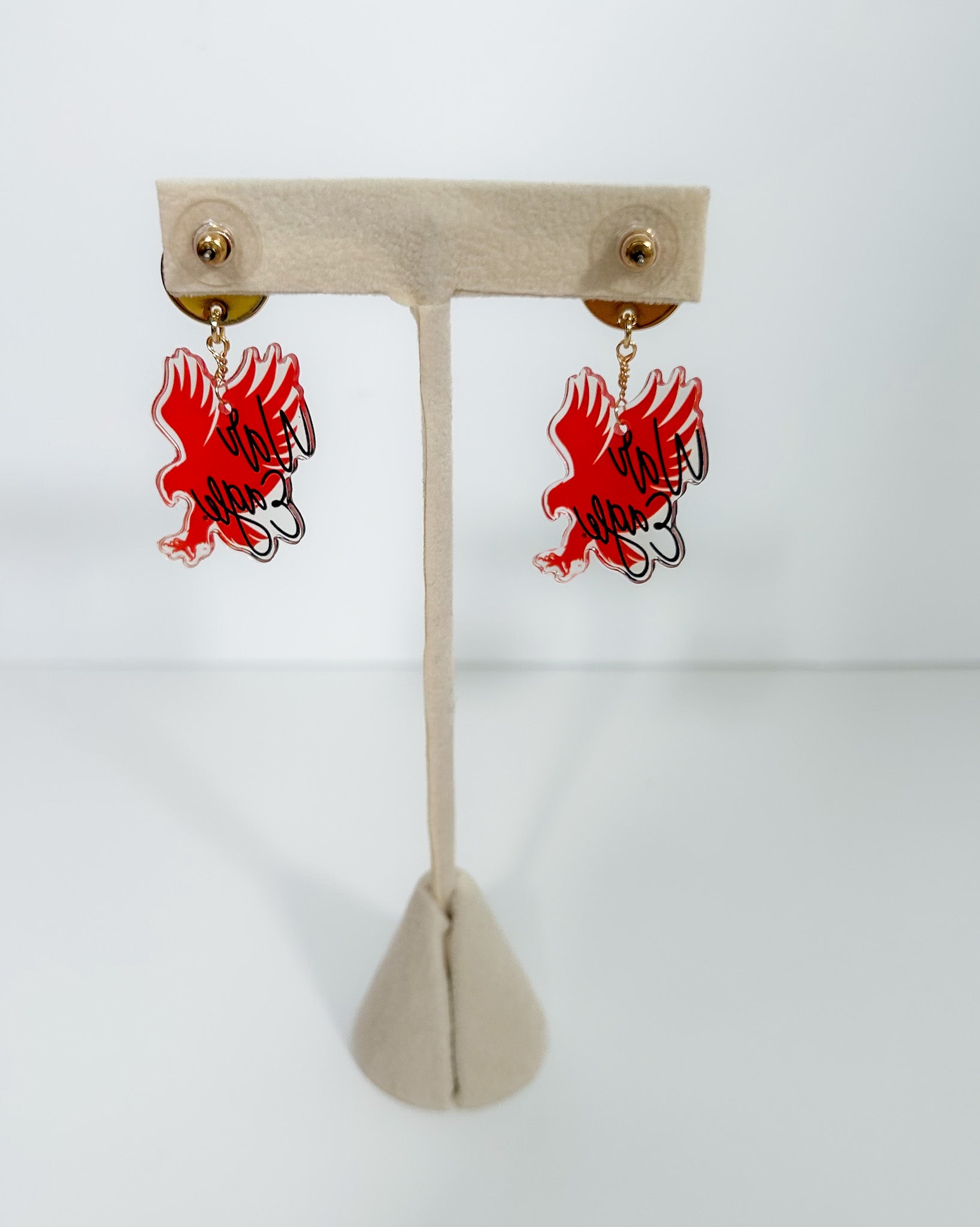 AU Orange Eagle Earrings Mary Square