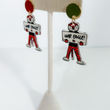 AU War Eagle Aubie Earrings Mary Square