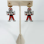 AU War Eagle Aubie Earrings Mary Square