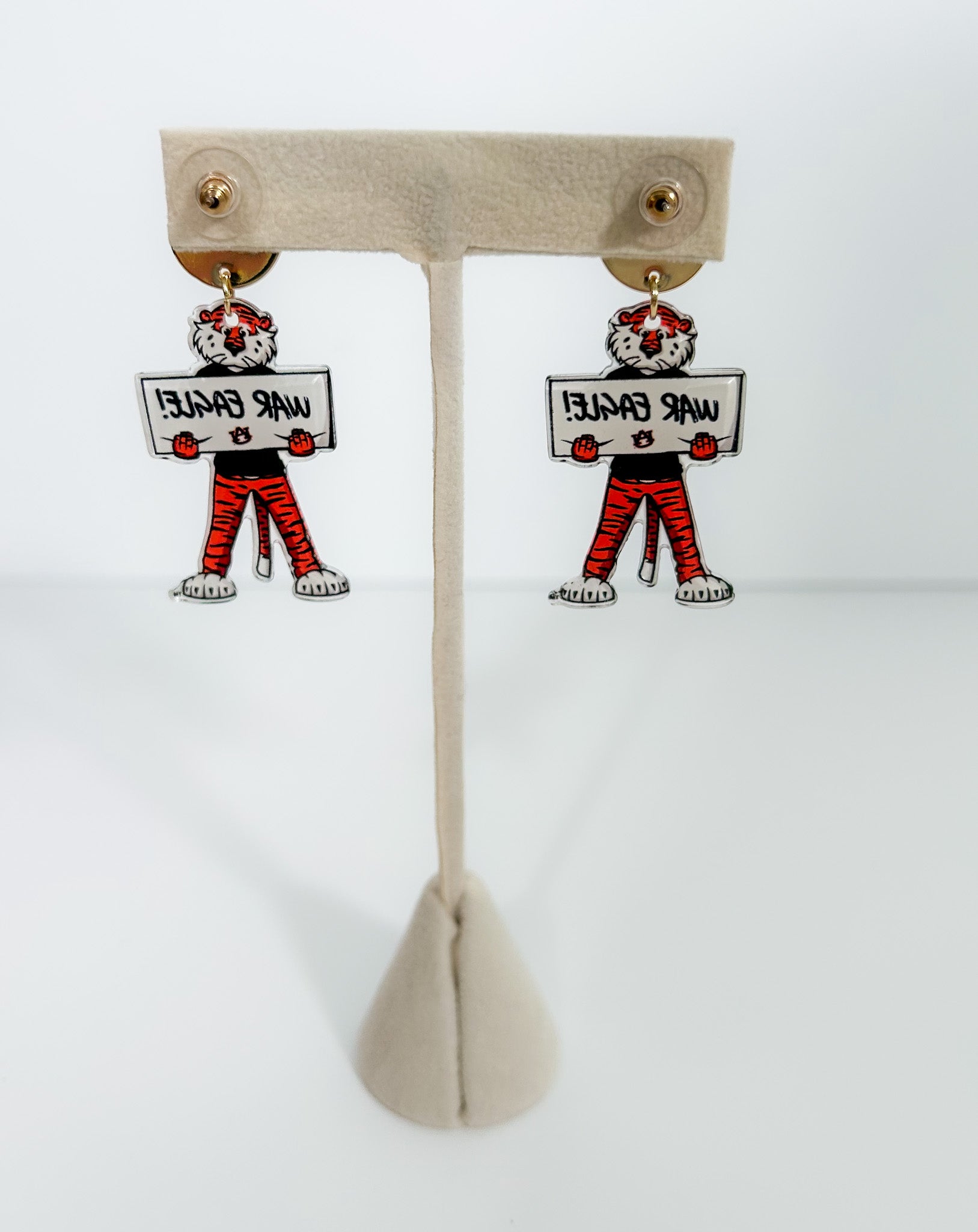 AU War Eagle Aubie Earrings Mary Square