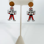 AU War Eagle Aubie Earrings Mary Square