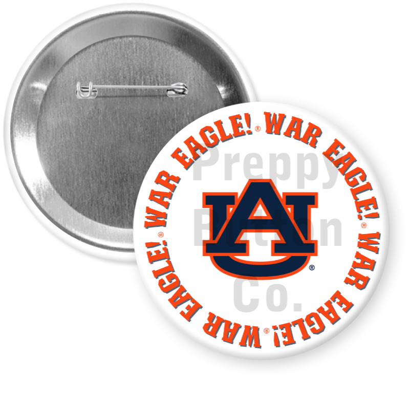 AU Logo + War Eagle Border Gameday Button