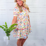 Abigail Floral Blossoms Mini Dress Jodifl