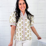 Ada Floral Picnic Top Entro