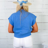 Addie Periwinkle Lobster Sweater Entro