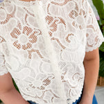 Aelya Blanc Lace Top FRNCH 