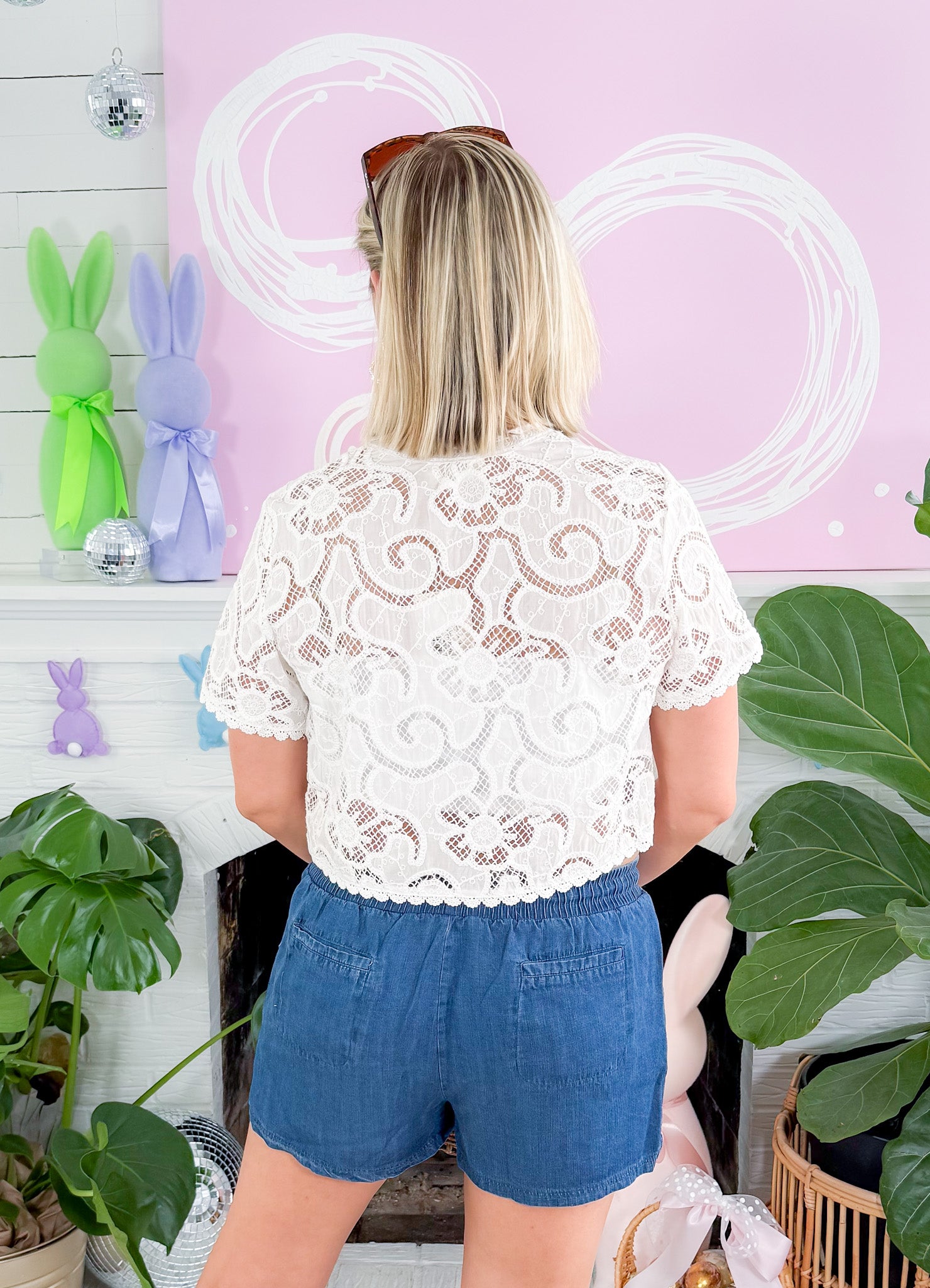 Aelya Blanc Lace Top FRNCH 