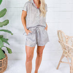 Alana Shimmer Cheetah Shorts Molly Bracken