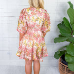 Alexis Floral Belted Mini Dress Lucy Paris