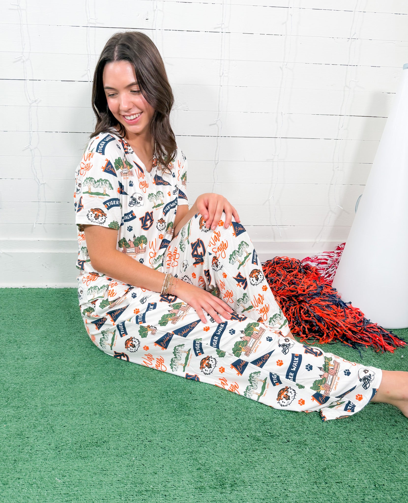 Alli Auburn Pajama Pant + Top Set Mary Square