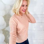 Allison Pink Sparkle Sweater Molly Bracken