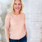 Allison Pink Sparkle Sweater Molly Bracken