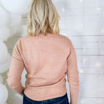 Allison Pink Sparkle Sweater Molly Bracken