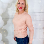 Allison Pink Sparkle Sweater Molly Bracken