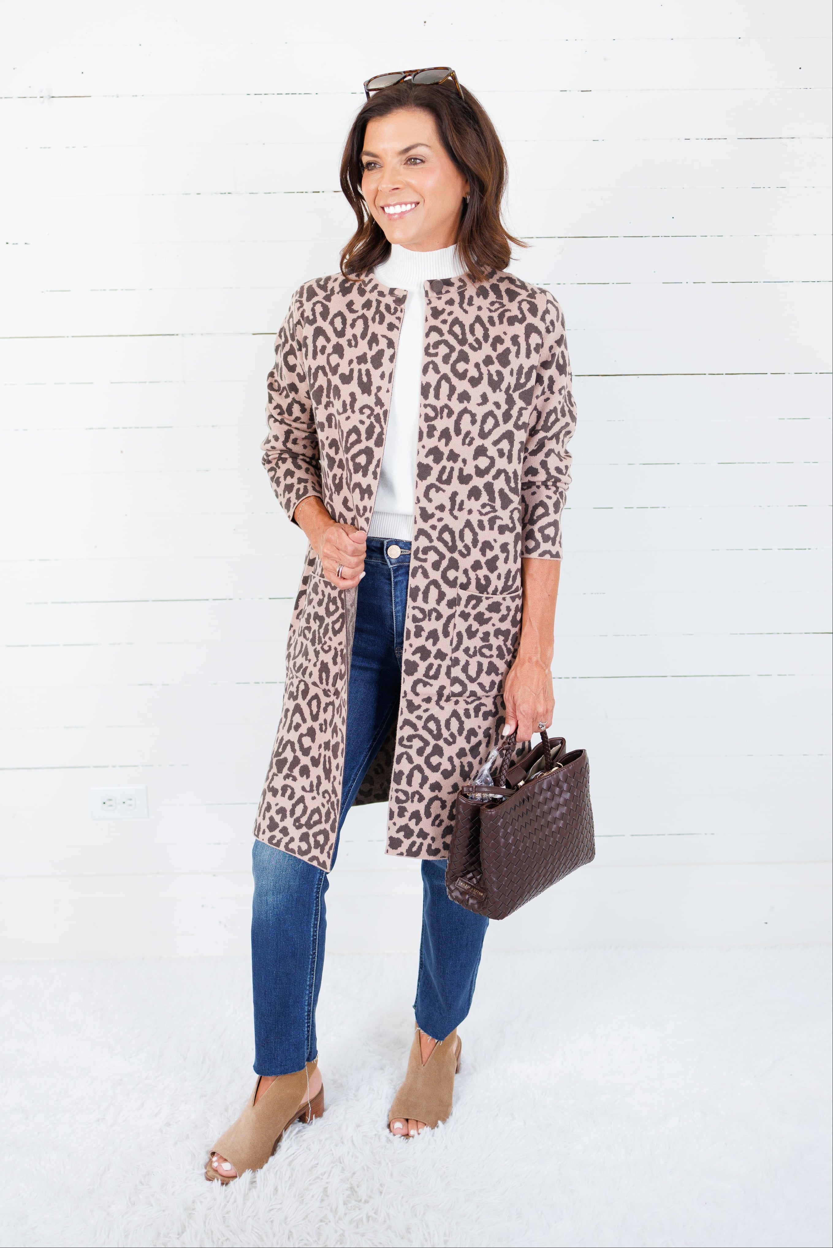 Allison Leopard Cardigan Pinch