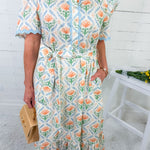 Allister Apricot Floral Maxi Dress Jodifl