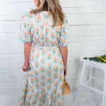 Allister Apricot Floral Maxi Dress Jodifl