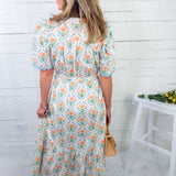 Allister Apricot Floral Maxi Dress Jodifl