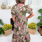 Ally Olive Maxi Dress Entro