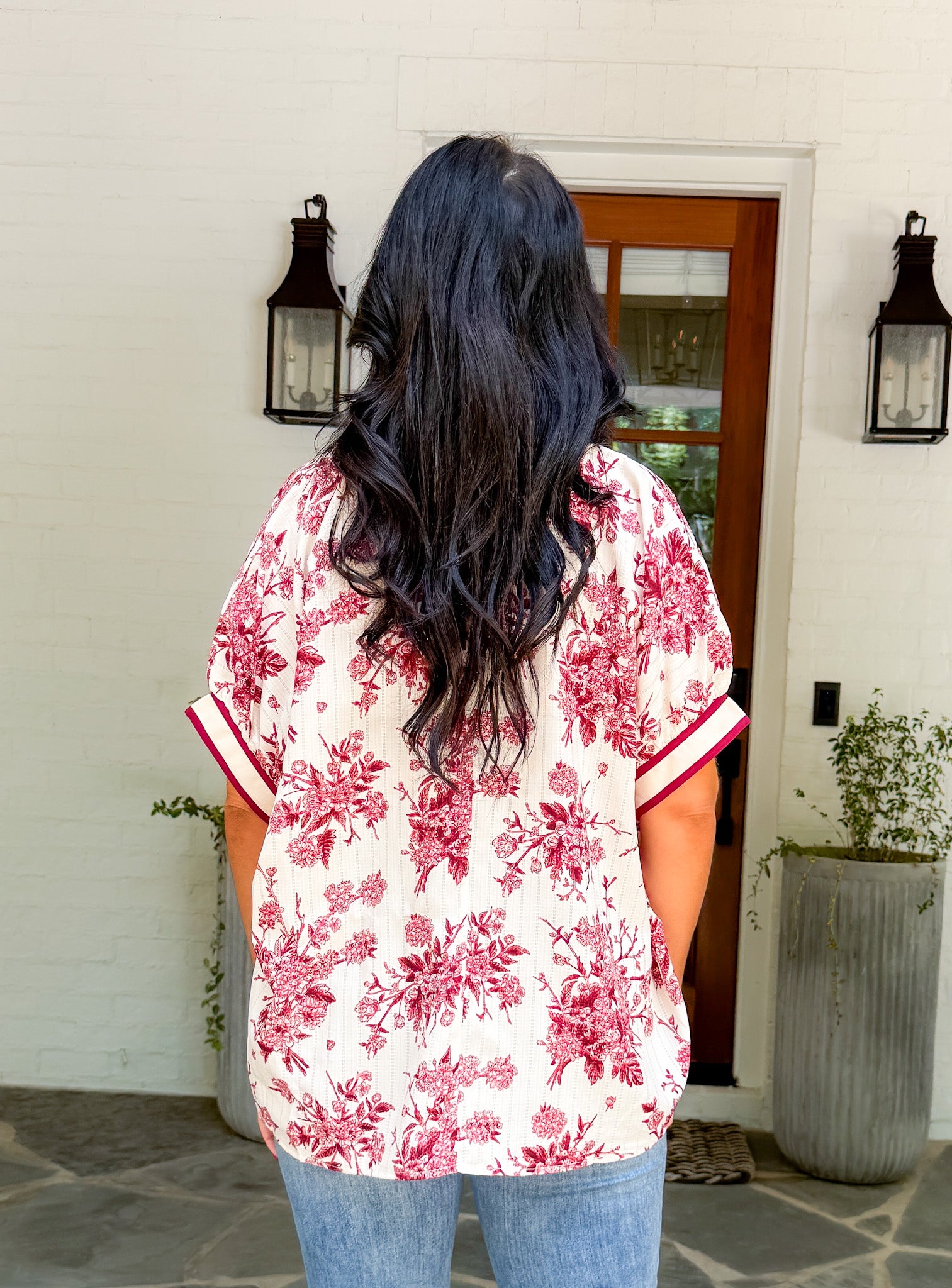Anastasia Burgundy Top Entro
