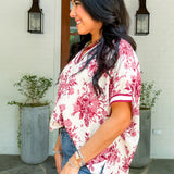 Anastasia Burgundy Top Entro