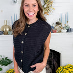 Anderson Sleeveless Cardigan Sweater Elan
