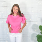 Angel Hot Pink Crew Neck Tee