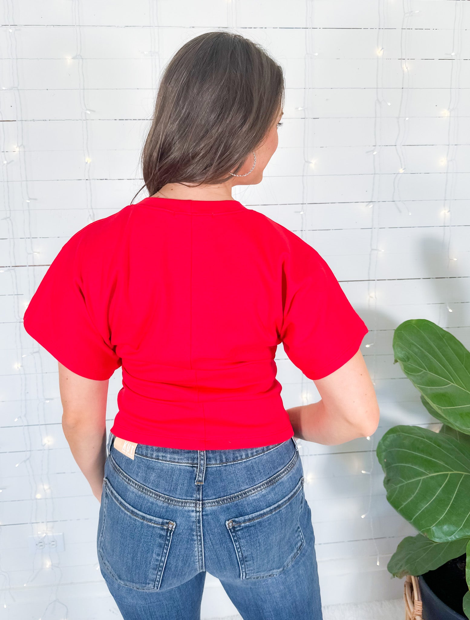 Angel Red Crew Neck Tee