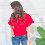 Angel Red Crew Neck Tee