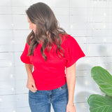 Angel Red Crew Neck Tee