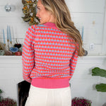 Annabelle Pink Multi Sweater Mary Square