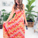 Annalisa Rosebud Ribbon Stripe Maxi Dress Elizabeth James the Label