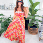 Annalisa Rosebud Ribbon Stripe Maxi Dress Elizabeth James the Label