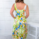 Appleton Lime Abstract Maxi Dress