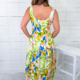 Appleton Lime Abstract Maxi Dress