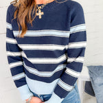 Appleton Navy Striped Sweater PINCH