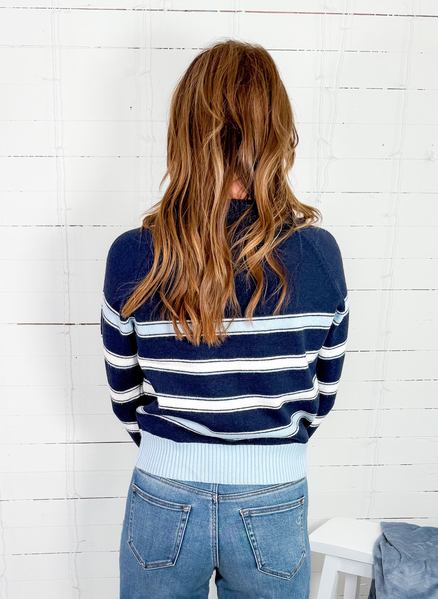 Appleton Navy Striped Sweater PINCH