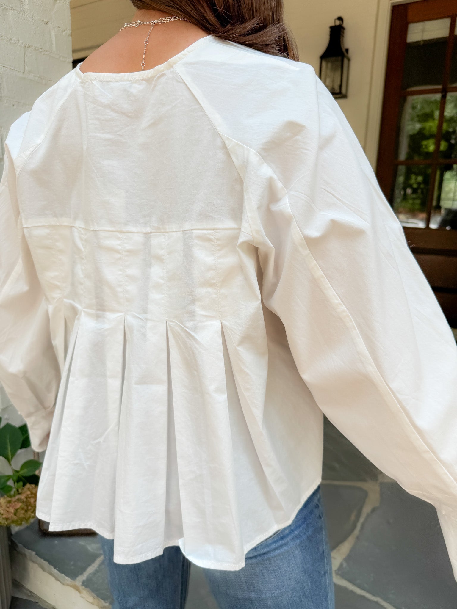 Aragon Creme Cotton Poplin Shirt FRNCH