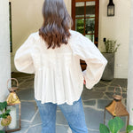 Aragon Creme Cotton Poplin Shirt FRNCH