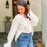 Aragon Creme Cotton Poplin Shirt FRNCH